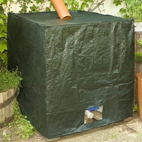 TolleTour Gartenmöbel-Schutzhülle IBC Container Abdeckung 1000L  120x100x116cm Wasserdichte Schutzhülle