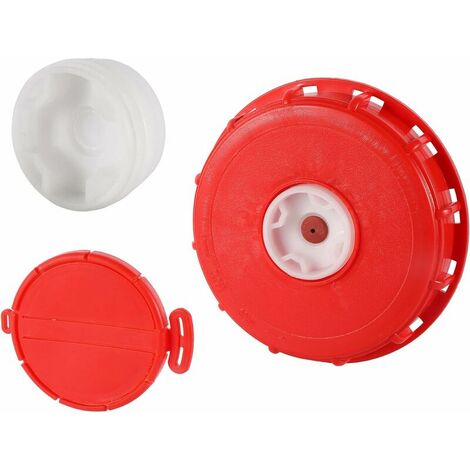 IBC Couvercle de Réservoir 163 mm, Bouchons de Réservoir IBC Ventilé Couvercle Respiratoire avec Bouchons de Rechange 2 pour Vanne Cuve 1000l,Reservoir eau de Pluie,Conteneur