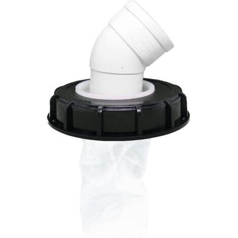 IBC Lid Filter, Washable Nylon IBC Tank Cap with Lid, IBC Tank Accessory with Mesh Filter for 163mm Rainwater Tank (163mm 45°)