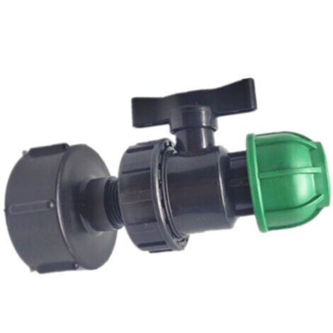 IBC - Portable Ton Barrel Accessoires Joint de tuyau de jardin Adaptateur de joint de tuyau en PE sûr et durable pour les connecteurs d'eau de maison et de jardin Generic (sortie 20 de la vanne de fi