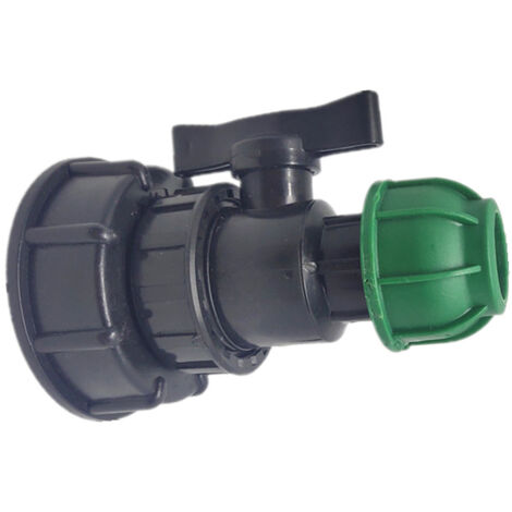 IBC - Portable Ton Barrel Accessoires Joint de tuyau de jardin  Adaptateur de joint de tuyau en PE sûr et durable pour les connecteurs d'eau de maison et de jardin Generic (sortie 25 de la vanne de fi
