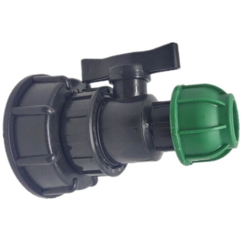 IBC - Portable Ton Barrel Accessoires Joint de tuyau de jardin Adaptateur de joint de tuyau en PE sûr et durable pour les connecteurs d'eau de maison et de jardin Generic (sortie 32 de la vanne de fi