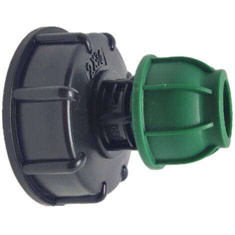 IBC - Portable Ton Barrel Accessoires Joint de tuyau de jardin Adaptateur de joint de tuyau en PE sûr et durable pour les connecteurs d'eau de maison et de jardin Generic(Export 25 en version courte)
