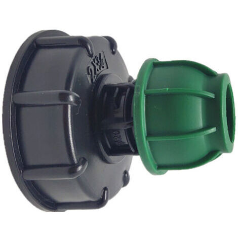IBC - Portable Ton Barrel Accessoires Joint de tuyau de jardin  Adaptateur de joint de tuyau en PE sûr et durable pour les connecteurs d'eau de maison et de jardin Generic(Export 25 en version courte)