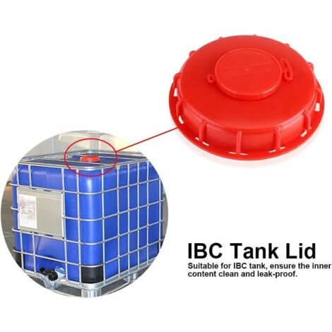 IBC-Tankdeckel, IBC-Behälterdeckel für Flüssigwassertank, roter Kunststoff, 163 mm (A)