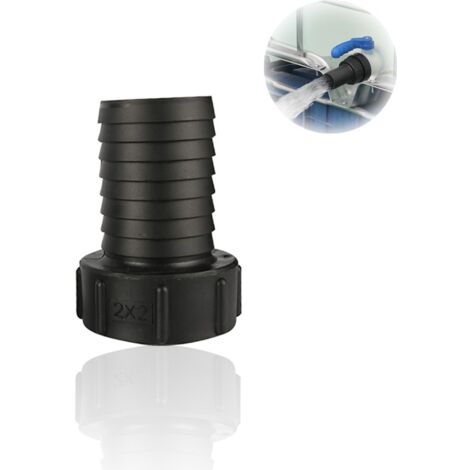 IBC-Tankschlauchadapter, 60 mm Grobgewinde, Import auf 50 mm, für Gartenschläuche – Ventiladapter, Schlauchmontagewerkzeuge