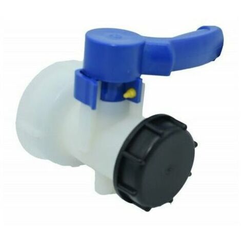 IBC Tankventil 1000 Liter 2quot / 62mm Kunststoff Integriertes Absperrventil DN40 (62mm), SEMAket