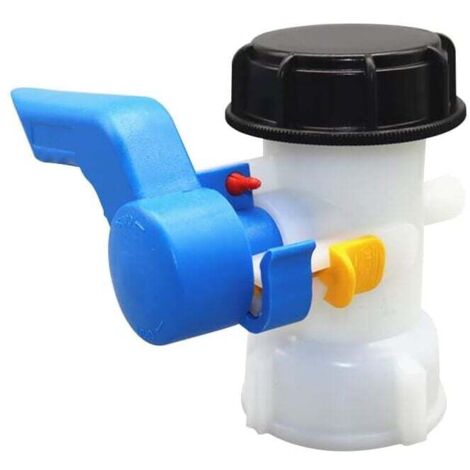 IBC-Wassertankadapter, Absperrklappe, IBC-Tankhahn, Universaladapter, Ersatzventilanschluss, Schlauchanschluss für IBC-Wassertank für den Hausgarten