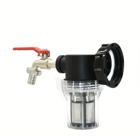 Ibc Water Tank Faucet Adapter S60 Ton Bucket Connector Garden Irrigation Pump Water Gun Filter(1/2)