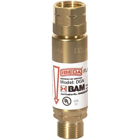 IBEDA DGN Sicherheitseinrichtung Brenngas G 3/8 LH