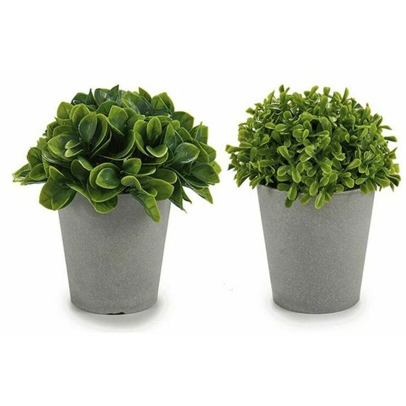 

Planta Decorativa Gris Plástico Hojas (13 x 15 x 13 cm) - Ibergarden