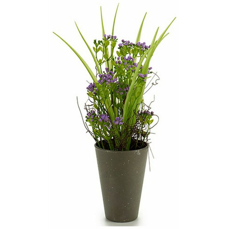 

Maceta Gris Flores - Ibergarden