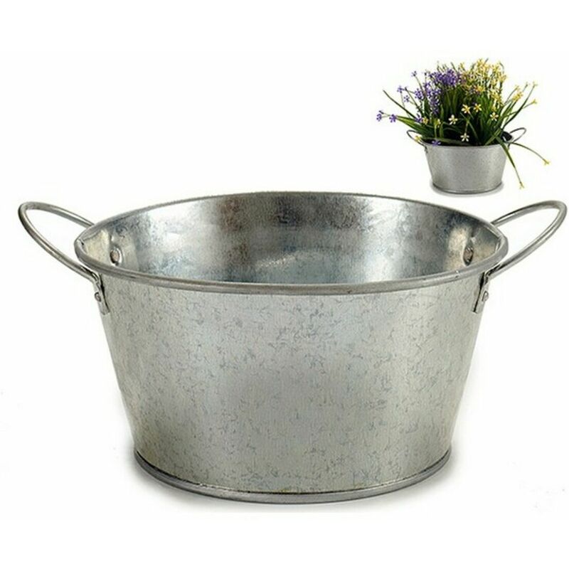 

Maceta zinc Plateado (20 x 10,5 x 27,5 cm) - Ibergarden