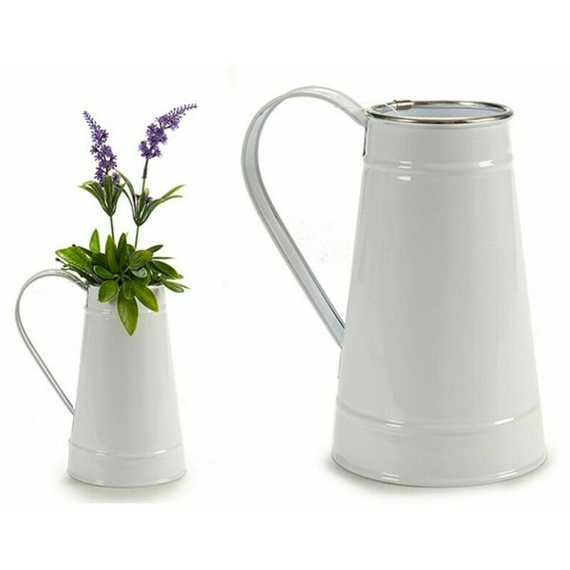 

Macetero Jarra Blanco Metal (11,5 x 18,5 x 17 cm) - Ibergarden