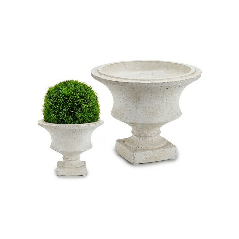 

Macetero Pequeño Resina Crema 3 L (20,2 x 16,5 x 20,2 cm) - Ibergarden