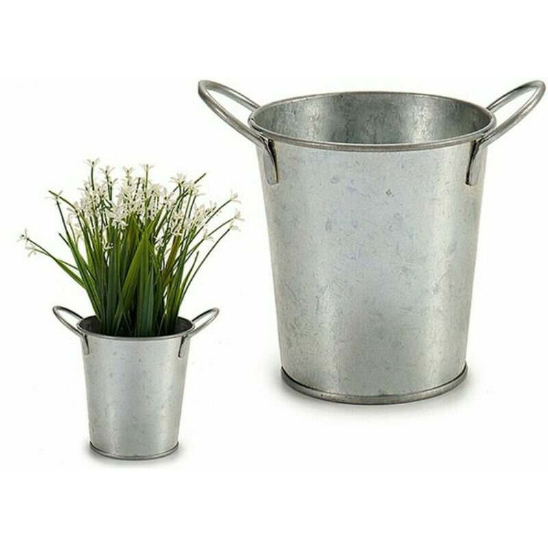 

Ibergarden Macetero Zinc Plateado (7,5 x 10,5 x 10,5 cm)