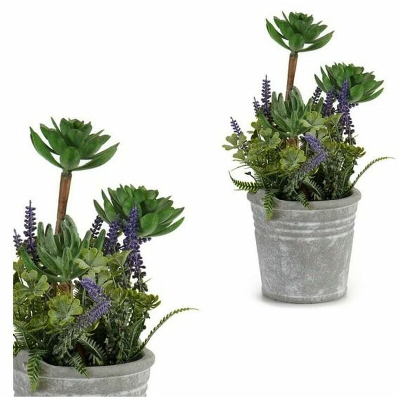 

Planta Decorativa Cemento Flores (15,2 x 23 x 15,2 cm) - Ibergarden