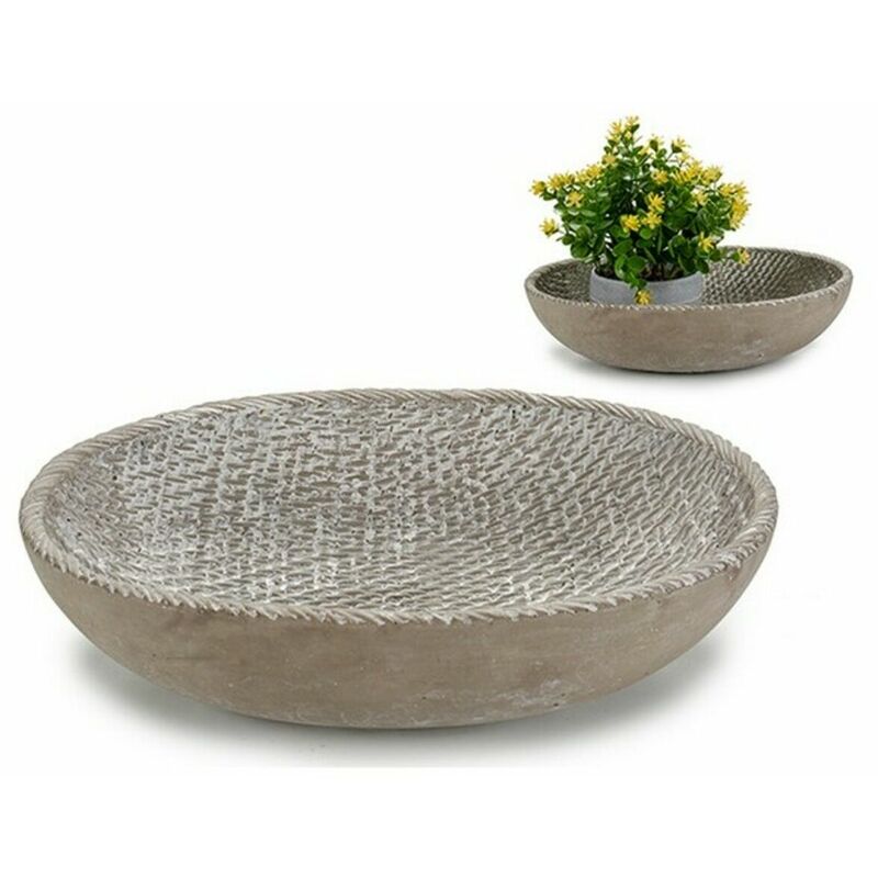 

Plato Hondo Cemento (33 x 8,5 x 25 cm) - Ibergarden