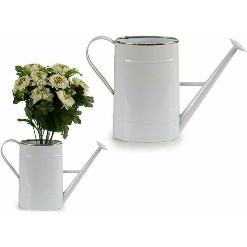 

Regadera Ovalada Blanco Metal Plata Blanca (2000 ml) - Ibergarden
