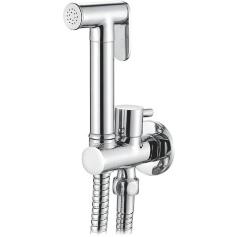 Ibergrif Doccetta per Bidet con Miscelatore, Supporto e Flessibile, Acqua Fredda, Finitura Cromo, M22015R