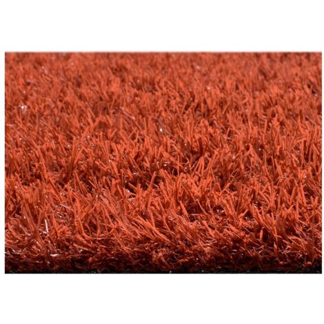 IBEROGARDEN  CESPED ARTIFICIAL ROJO ROLLO 2X10 METROS   ALTURA 25mm   DECORACION PARQUES Y JARDINES   DISTINTOS COLORES Y MEDIDAS