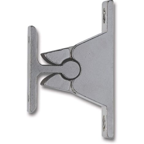 IBFM Supporto porta con meccanismo a morsetto, distanza dalla parete 35 mm, zama cromata argento 1 pezzo