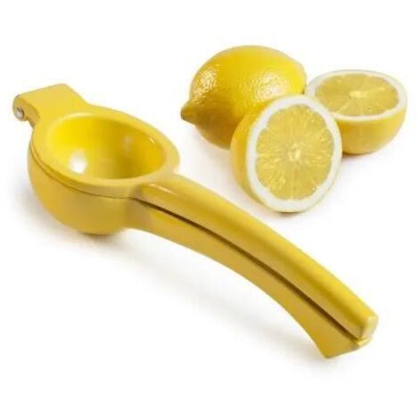 Ibili 782310 presse-citron jaune 22 cm aluminium émaillé