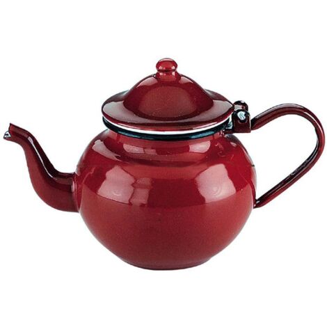 ibili 8411922003505 Théière rouge 0,5 litres acier émaillé