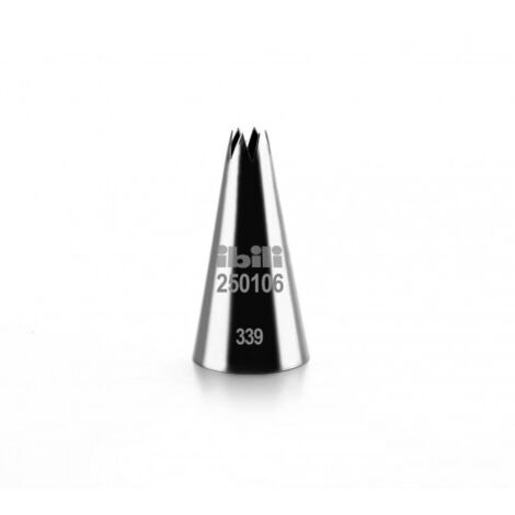 Ibili Boquilla Estrella Plateada 6 mm para repostería