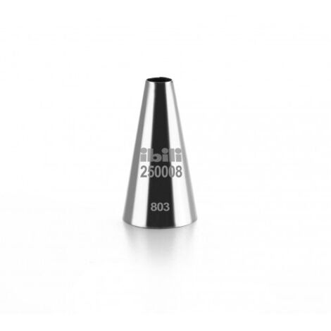 Ibili Boquilla redonda 8 mm plateada acero inoxidable