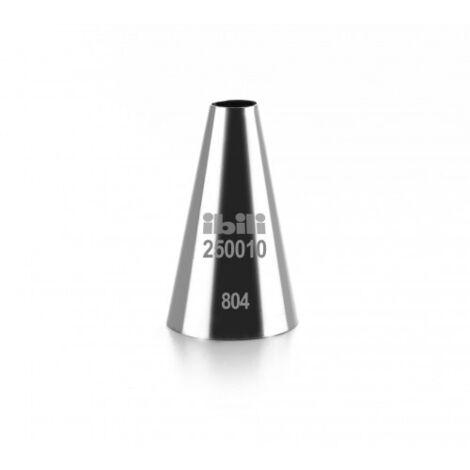 Ibili Boquilla Redonda Plateada 10 mm para Pastelería