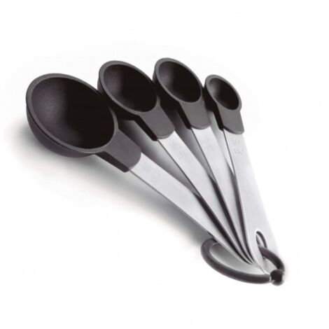 ibili Conjunto de cucharas plateadas 4 piezas