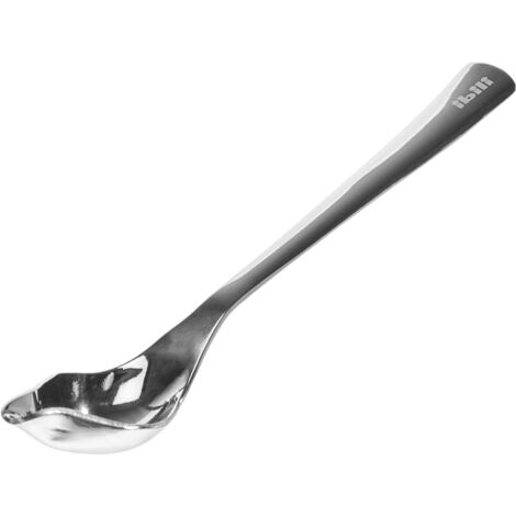 Ibili Cucchiaio piuma in inox finitura argentata 17 cm