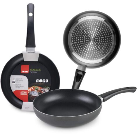 Ibili Indubasic padella per paella nera 22 cm