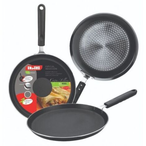 ibili Indubasic Sartén para crepes plateada 20 cm