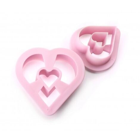 ibili Juego de Cortadores de Galletas Rosa 26x13 cm