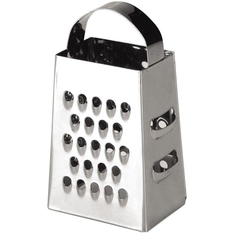 Ibili Minireibe 4 Seiten Silber Edelstahl
