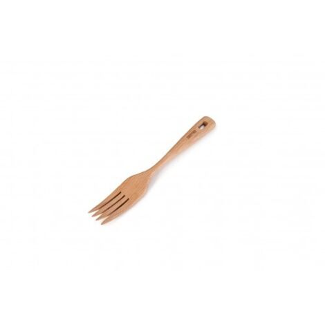 Ibili Modelo Mini Tenedor Madera Dorado 15 cm