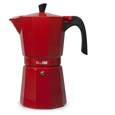 IBILI Moka express Bahia rossa, 3 tazze, 150 ml, alluminio