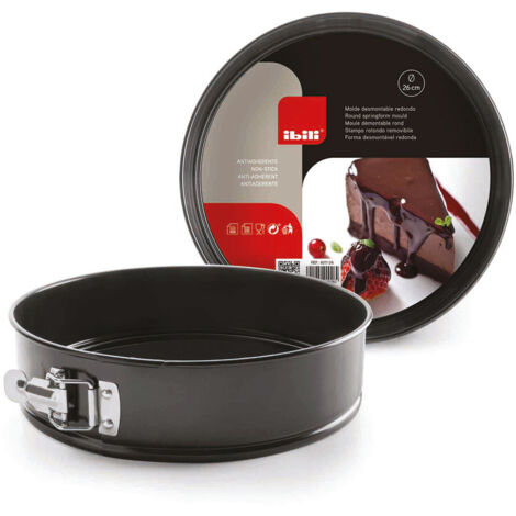 Ibili Moka Form Schwarz 24 cm Abnehmbar
