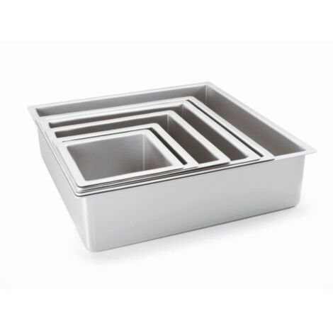 Ibili Molde para pastel extra alto plateado 12,5 cm