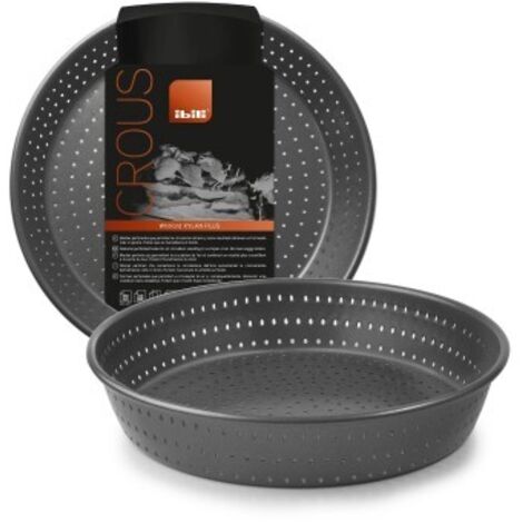 Ibili Molde para repostería alto perforado 24 cm plateado