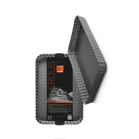 Ibili Molde perforado rectangular negro 31 x 21 cm