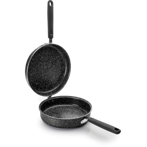 IBILI, Padella per frittata Natura, 20 cm, alluminio, stile pietra antiaderente, adatta ai piani a induzione.