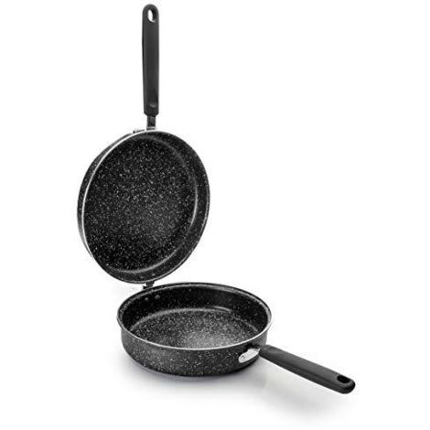IBILI, Padella per frittata Natura, 24 cm, alluminio, stile pietra antiaderente, adatta ai piani a induzione.