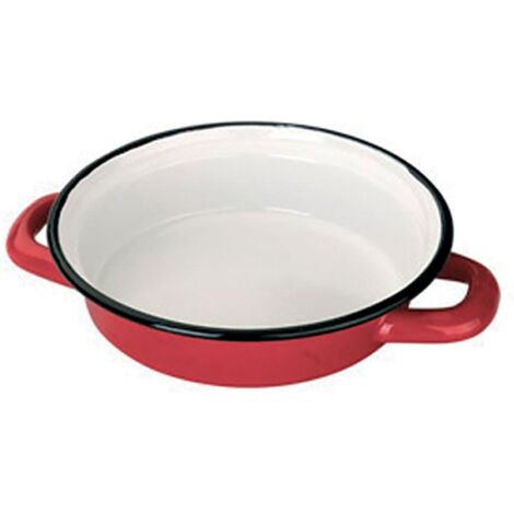 IBILI - PLAT A OEUF EMAILE 14CM ROUGE