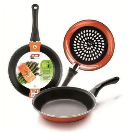 Ibili Poêle à frire 20 cm acier émaillé orange