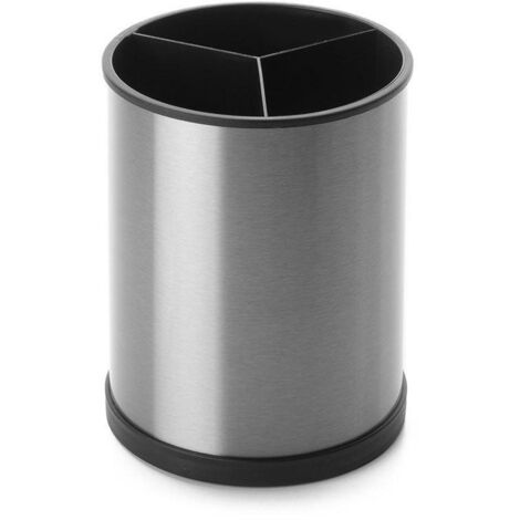 Ibili Porte-ustensiles rotatif argenté inox 14x18 cm