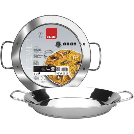 Ibili Premier Poêle à Paella Acier Inoxydable 40 cm