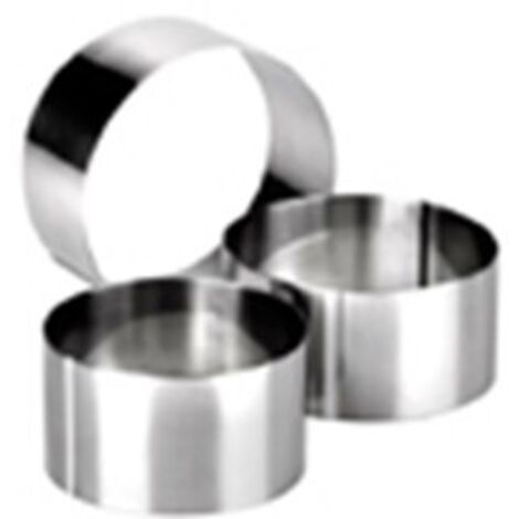 ibili Set de aros de repostería acero inoxidable plata
